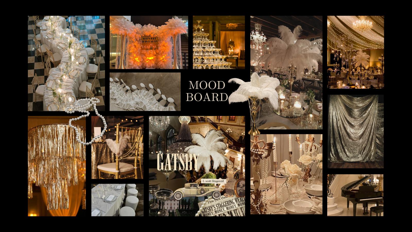 Mood Board — The Greatest Celebration · Great Gatsby
